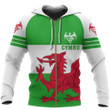 Wales Flag Hoodie Triple Style PL - Amaze Style™