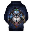 Magic Wolf Native American Pullover Hoodie NVD1301 - Amaze Style™