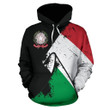 Italy Special Grunge Flag Zip-Up Hoodie - Amaze Style™