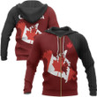Canada Map Zipper Hoodie PL - Amaze Style™