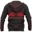 Aotearoa New Zealand Silver Fern Maori Hoodie Red PL138 - Amaze Style™