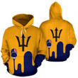 Barbados Flag Hoodie Bucket Spilling Paint - Amaze Style™