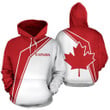 Canada Flag All Over Hoodie - Lightning Style PL - Amaze Style™