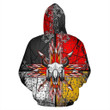 Bison Arrow 3D Zip-Up Hoodie Native American Clothing NVD1305 - Amaze Style™-Apparel
