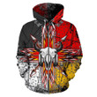 Bison Arrow 3D Zip-Up Hoodie Native American Clothing NVD1305 - Amaze Style™-Apparel