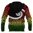 New Zealand Koru Rastafari Color All Over Hoodie PL157 - Amaze Style™-Apparel