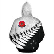 New Zealand Anzac Hoodie, Lest We Forget Poppies Maori Pullover Hoodie PL03032001 - Amaze Style™-Apparel