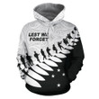 New Zealand Anzac Hoodie, Lest We Forget Poppies Maori Pullover Hoodie PL03032001 - Amaze Style™-Apparel