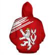 Czech Republic Lion Hoodie Flag - Line Style NVD1276 - Amaze Style™-Apparel