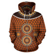 Round Aboriginal All Over ZIp-Up Hoodie-NNK1800 - Amaze Style™-Apparel