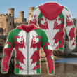 ENDLESS WALES ALL OVER PRINT HOODIES PL14032003 - Amaze Style™-Apparel