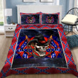 3D Love skull red neck bedding set DQB07142013 - Amaze Style™-Bedding