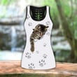 Baby Cat combo outfit legging + hollow tank for women PL - Amaze Style™-Apparel