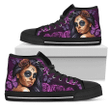 High tops calavera violet  (black shoes) PL17032004 - Amaze Style™-