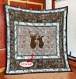 Deer Couple Customize Name Quilt - Amaze Style™-Quilt
