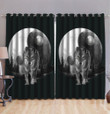 Wolf 3D All Over Printed Window Curtains - Amaze Style™