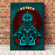 Aztec Dios De La Muerte Mural Art 3D All Over Printed Canvas - 
