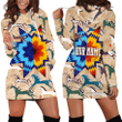 Native American Indian Horse With Native Star Ledger Art Customized 3D All Over Printed Shirt Dress - 