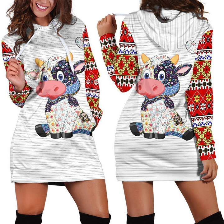 Cow Farmer Hoodie Dress - Amaze Style™