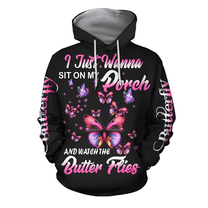 3D All Over Print Amazing Butterfly Art Hoodie - Amaze Style™