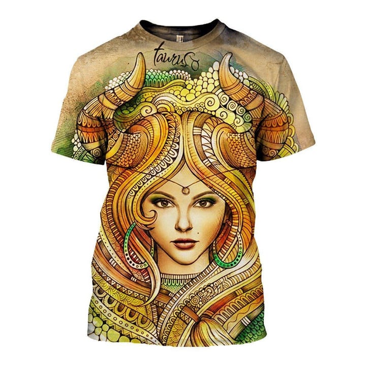 3D ALL OVER PRINTED TAURUS ZODIAC T SHIRT HOODIE NTH150842 - Amaze Style™-Apparel