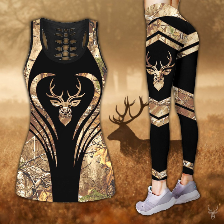 Deer Hunting Combo Tank + Legging TT062037 - Amaze Style™-Apparel