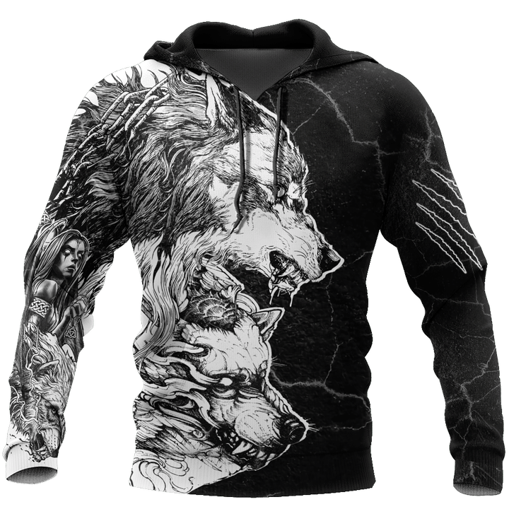 Tattoo Thunder Wolf 3D All Over Printed Shirts For Men and Women - Amaze Style™-Apparel