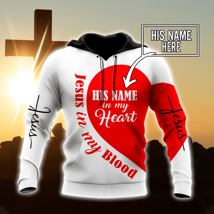 Premium Christian Jesus Personalized Name 3D All Over Printed Unisex Couple Shirts with automatic 10% discount code - Amaze Style™-Apparel