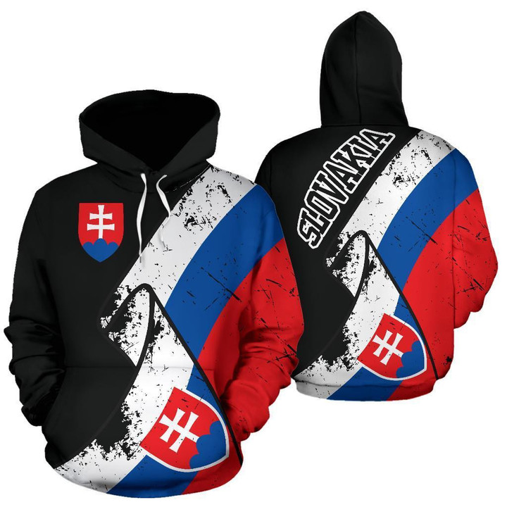 Slovakia Special Grunge Flag Zipper Hoodie - Amaze Style™