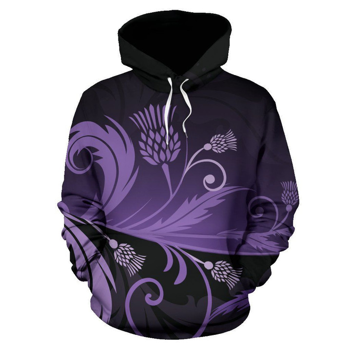 Scotland All over Hoodie - Purple Thistle Light NNK022918 - Amaze Style™-ALL OVER PRINT HOODIES (P)