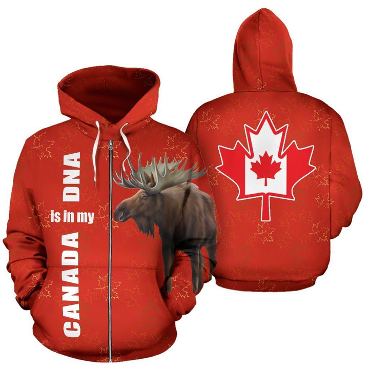 Canada Moose Hoodie - Canada is in My DNA PL - Amaze Style™-Apparel