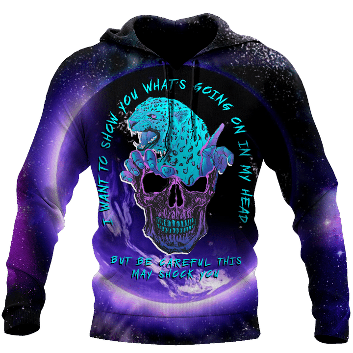 Blue Jaguar Love Skull and Tattoos tanktop & legging outfit for women QB05262004 - Amaze Style™-Apparel