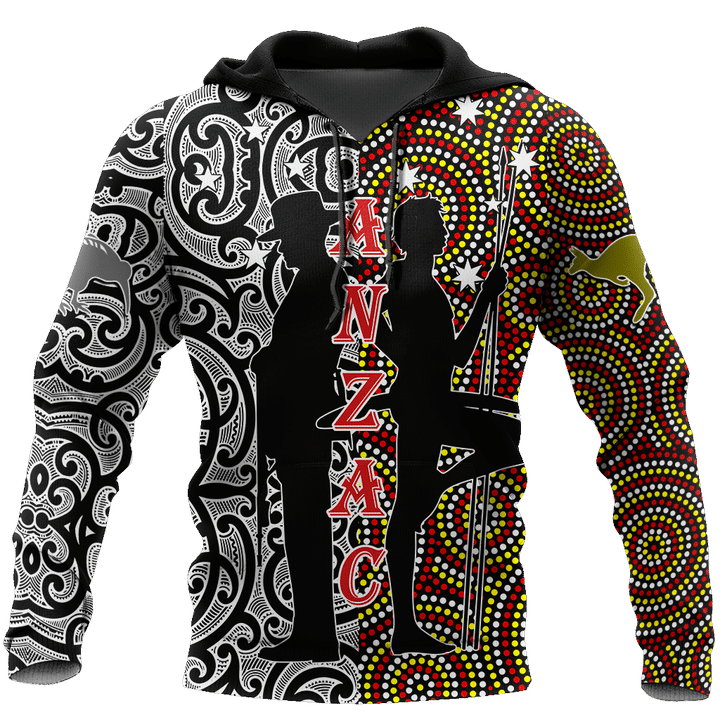 Anzac Day Australia Aboriginal And New Zealand Maori 3D All Over Printed Unisex - Amaze Style™