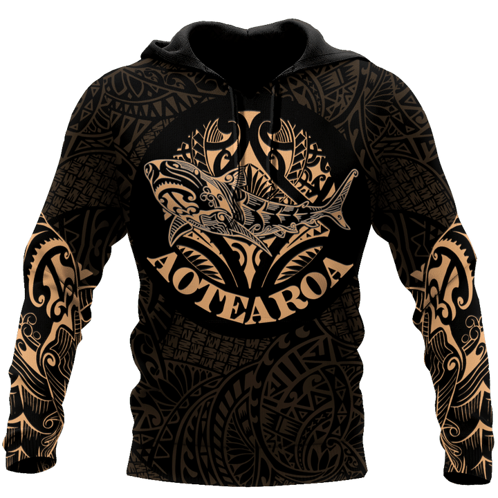 Maori shark tattoo 3d all over printed shirt and short for man and women HHT17072001 - Amaze Style™-Apparel
