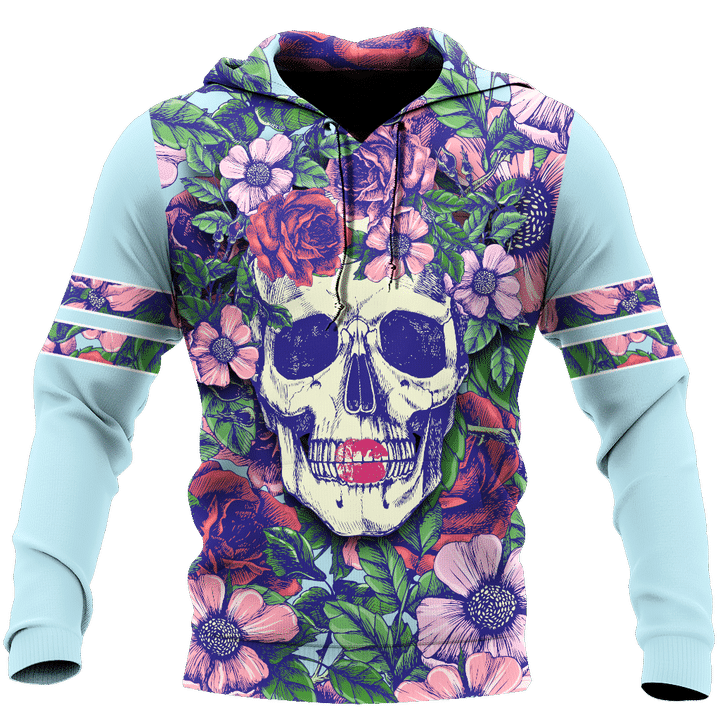 Rose Love Skull 3D all over printed for man and women QB05252004 - Amaze Style™-Apparel