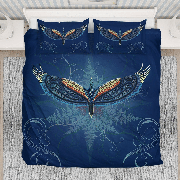 Tui bird with silver fern bedding set - Amaze Style™-Bedding