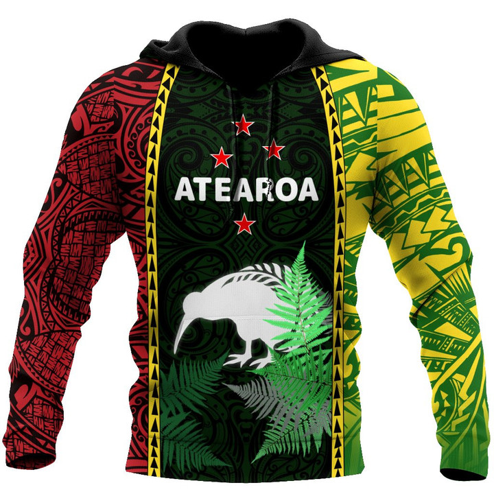 New Zealand cook islands 3d all over printed shirt and short for man and women PL26082001 - Amaze Style™-Apparel