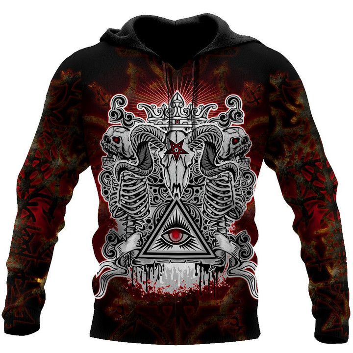 Gothic coat of arms with skull and angels 3D all over printed for men and women MH1508203 - Amaze Style™-Apparel