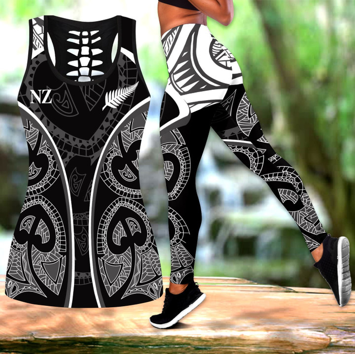 New zealand maori mania Combo outfit Legging + Tank for women NTN07212003 - Amaze Style™-Apparel