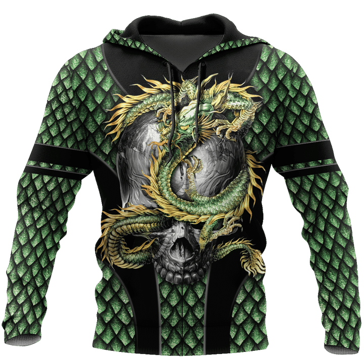 Skull dragon 3D all over printed for men and women HAC140803 - Amaze Style™-Apparel