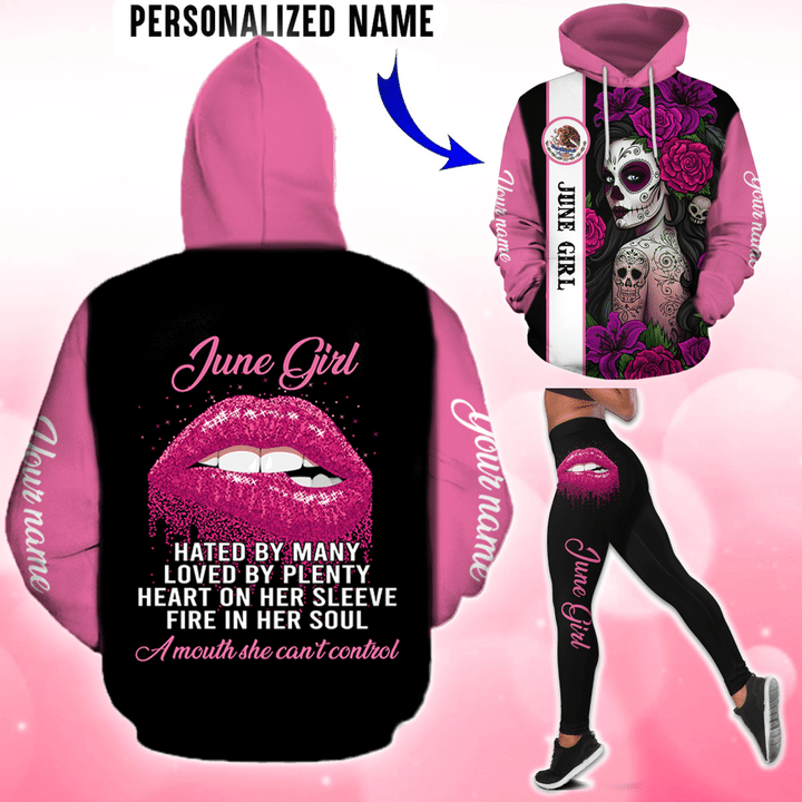 June Girl Customize Name 3D All Over Printed Unisex Hoodie - Amaze Style™