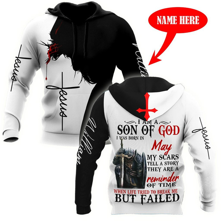 May Guy - Son of God Custome Name 3D All Over Printed  Unisex Hoodie - Amaze Style™