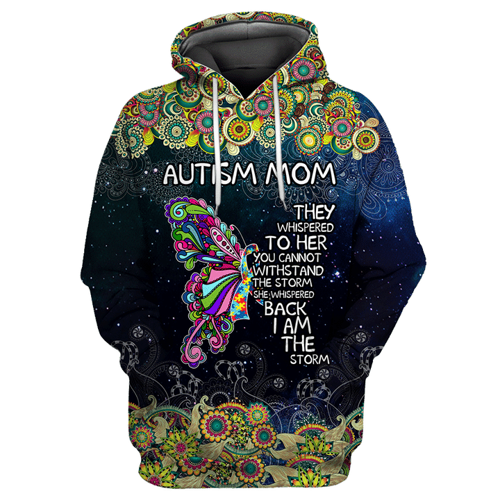 Autism Mom-Butterfly 3D All Over Print Shirts DQB08142002 - Amaze Style™-Apparel