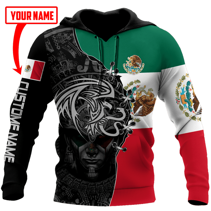 Custom Name Mexico Aztec 3D All Over Printed Shirts For Men and Women DQB06272005S - Amaze Style™-Apparel
