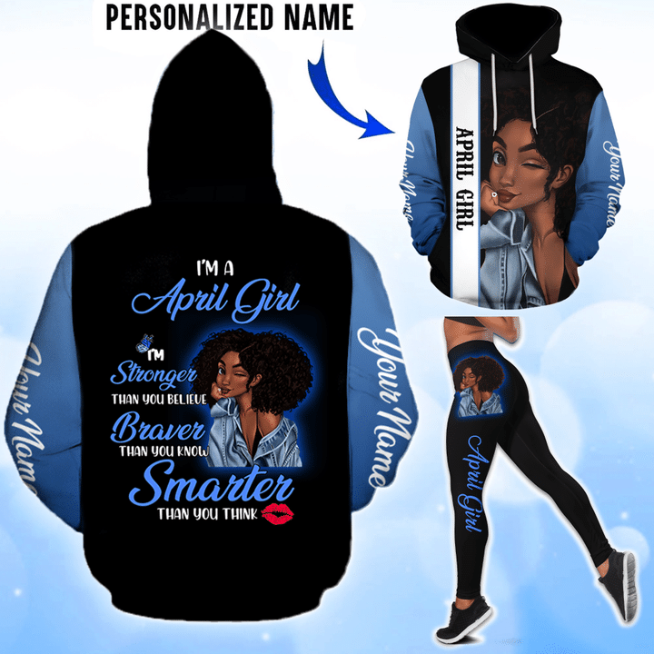 April Girl Customize Name 3D All Over Printed Hoodie - Amaze Style™