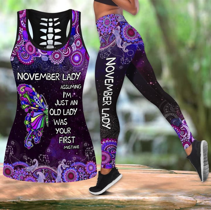 November Lady-Combo Tank Top + Legging DQB08222010S - Amaze Style™-Apparel