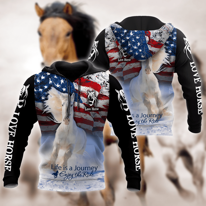Love Horse 3D All Over Printed Shirts VP11112005XT - Amaze Style™-Apparel