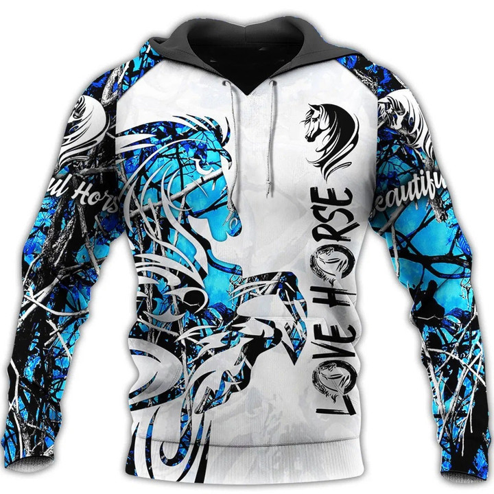 Love Horse 3D All Over Printed Shirts TA041302 - Amaze Style™-Apparel