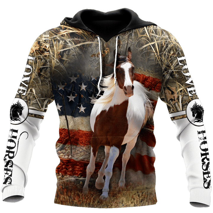 Love Horse 3D All Over Printed Shirts Pi080501 - Amaze Style™-Apparel