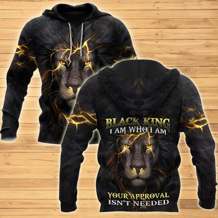 Black King-I Am Who I Am Christian Cross 3D All Over Printed Shirts For Men and Women Pi11062002 - Amaze Style™-Apparel